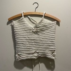 Handmade crochet halter top
